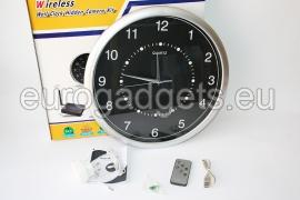 Hidden camera with remote control in a clock