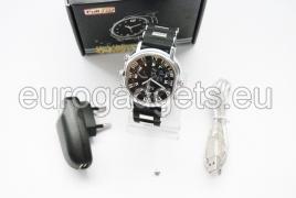 Camera in watch with rubber strap