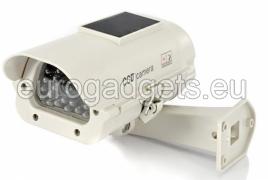 Fake camera with solar panel