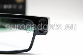 HD camera in glasses with white glass