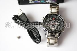 Waterproof watch camera voice activated